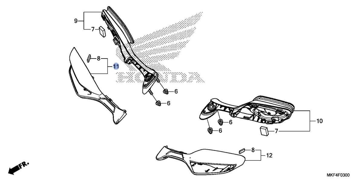 Honda OEM part 88111-MKF-D40