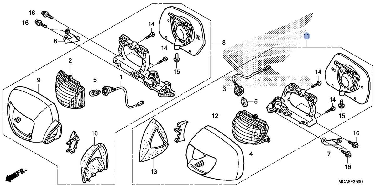 Honda OEM part 88120-MCA-305ZH