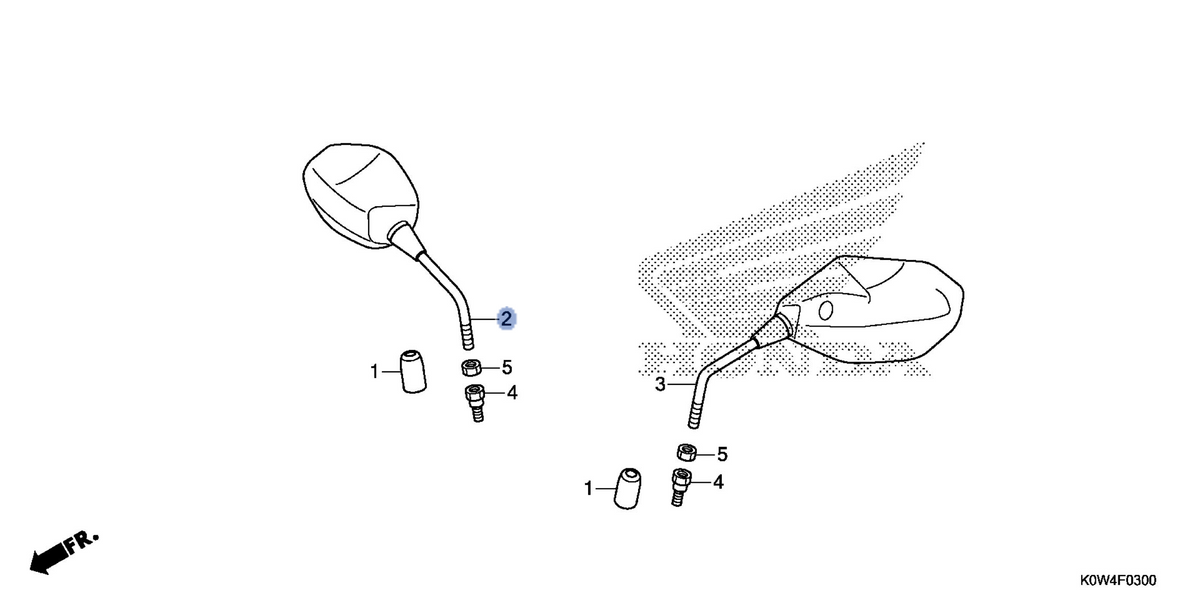 Honda OEM part 88210-K0W-T01