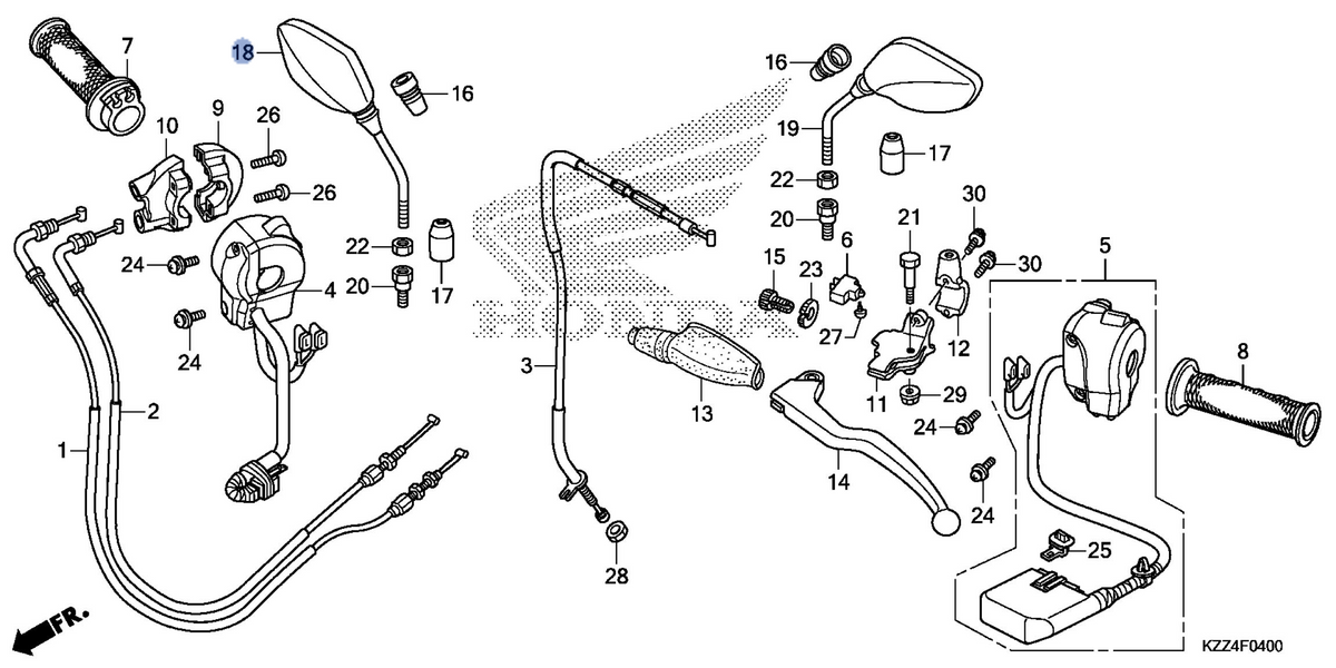 Honda OEM part 88210-KWN-305