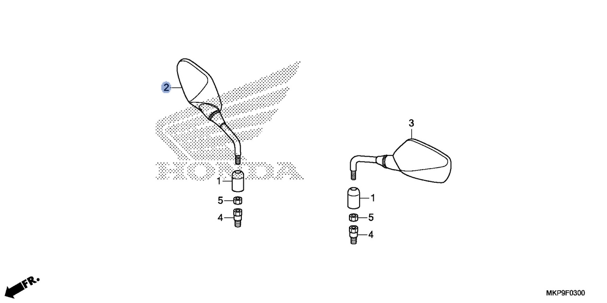 Honda OEM part 88210-MJE-D40