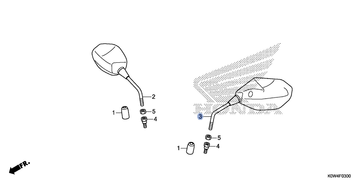 Honda OEM part 88220-K0W-T01