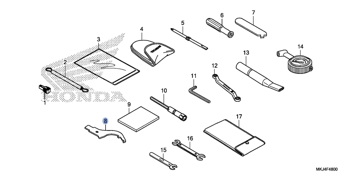 Honda OEM part 89201-MR8-000
