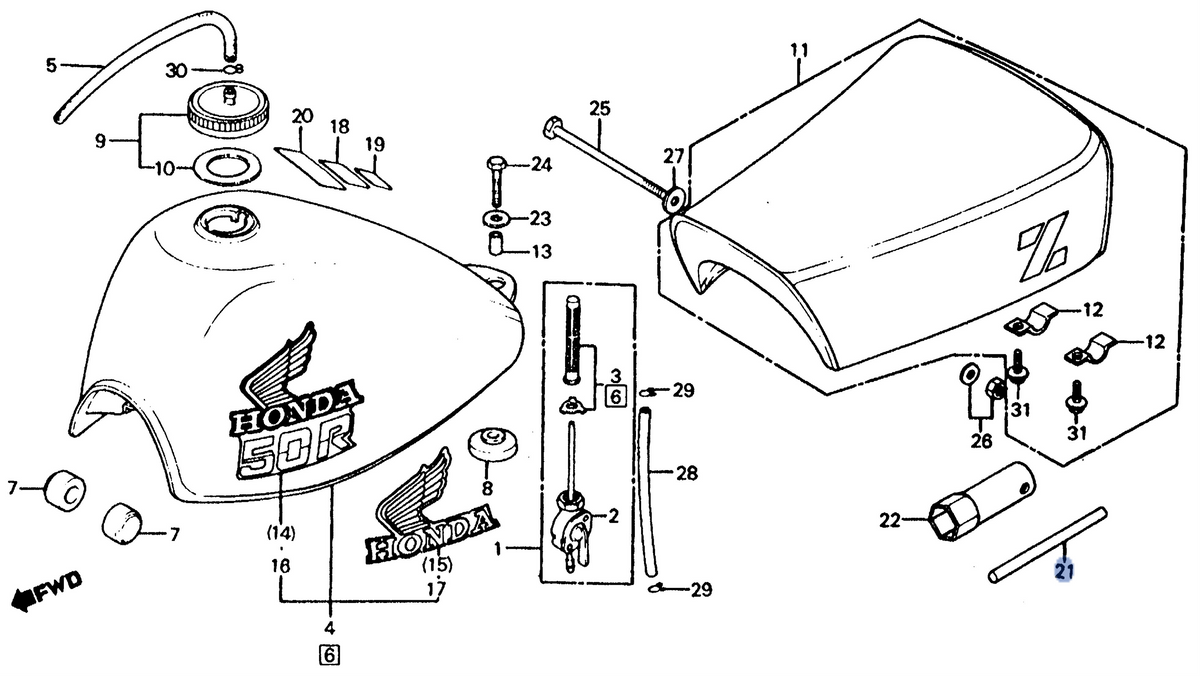 Honda OEM part 89211-170-000