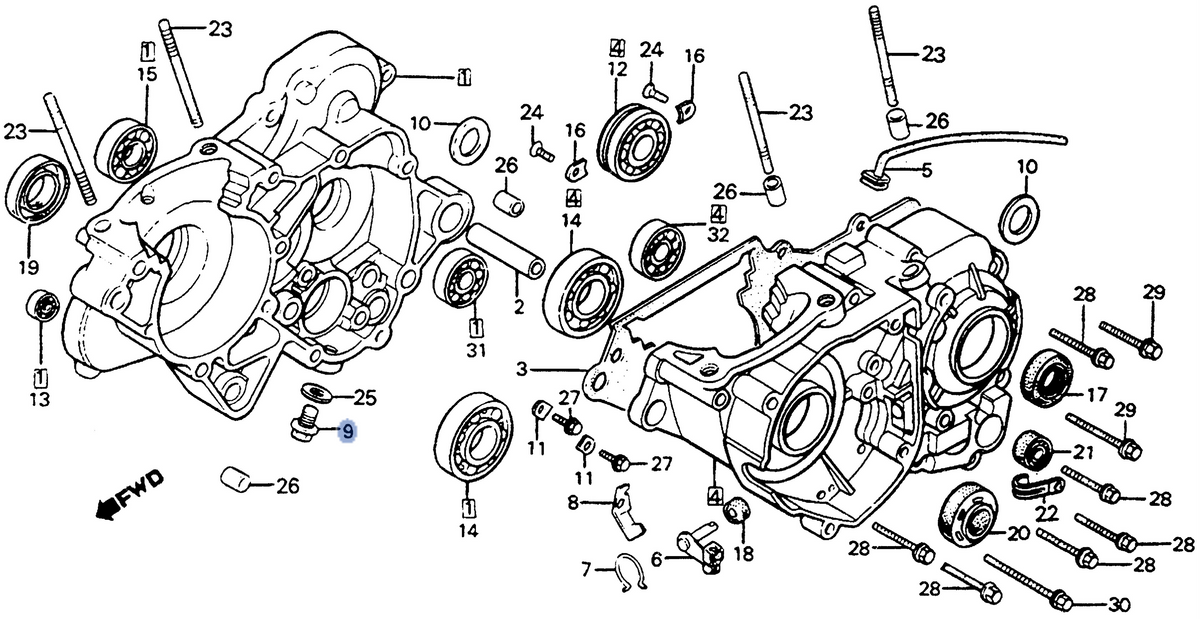 Honda OEM part 90015-KA3-711