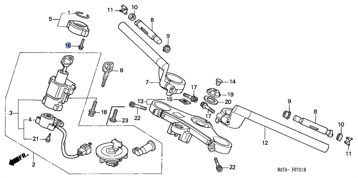 Honda OEM part 90020-MBW-610