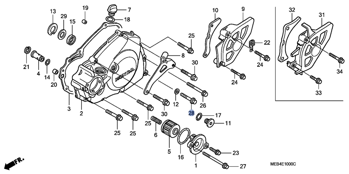 Honda OEM part 90023-MEN-670
