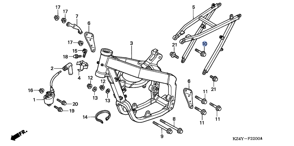 Honda OEM part 90103-KZ4-J20