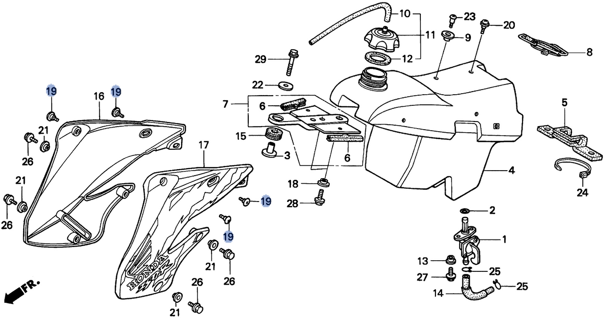 Honda OEM part 90104-KZ3-B00
