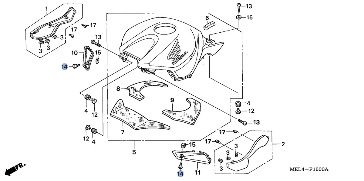 Honda OEM part 90106-MBY-000