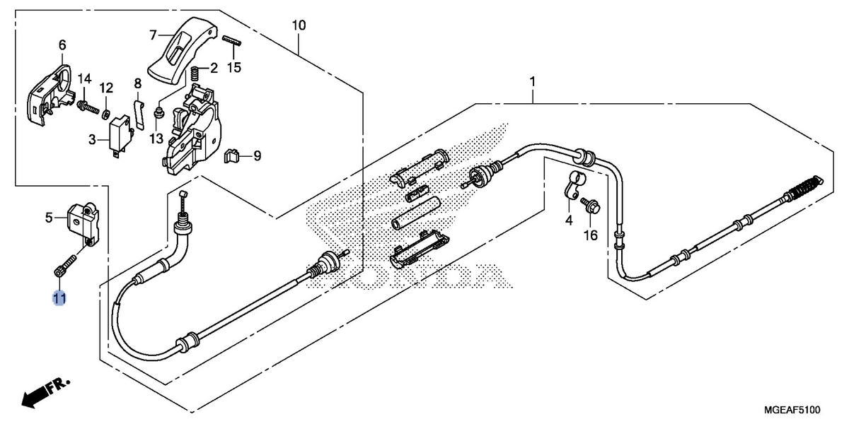 Honda OEM part 90116-MGE-D00