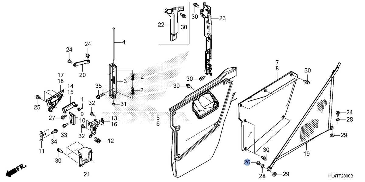 Honda OEM part 90117-HL6-A00