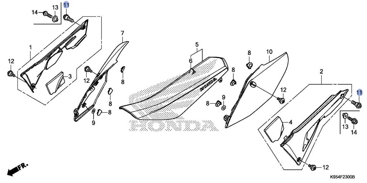 Honda OEM part 90121-MKE-A00