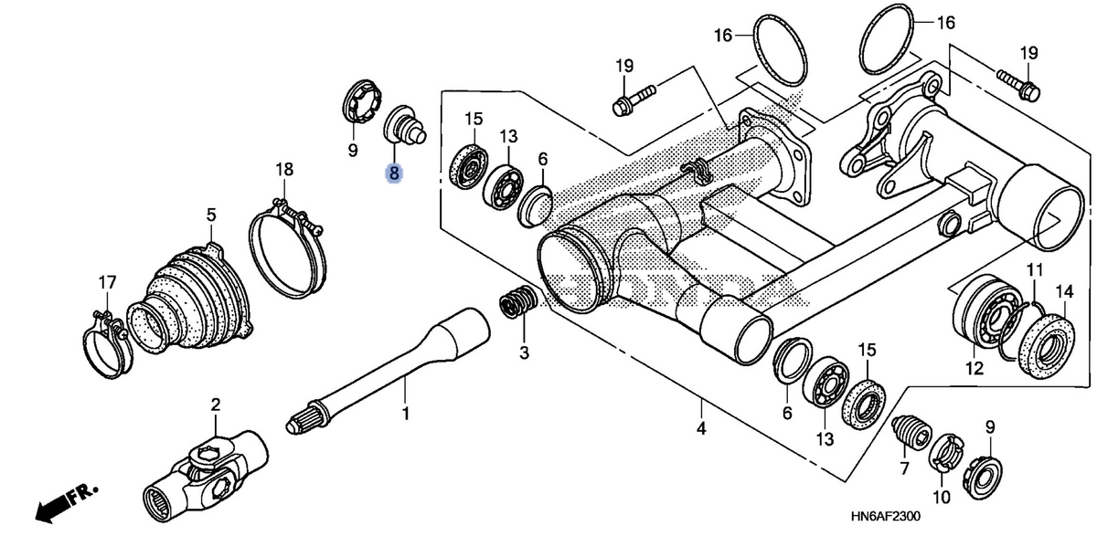 Honda OEM part 90122-HM5-930