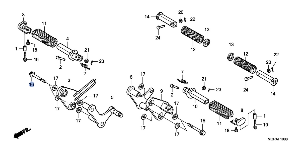 Honda OEM part 90124-MCL-000