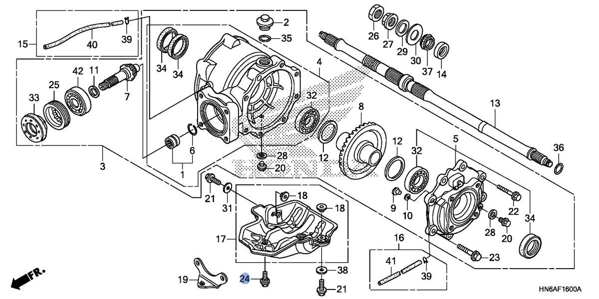 Honda OEM part 90186-HM8-B40