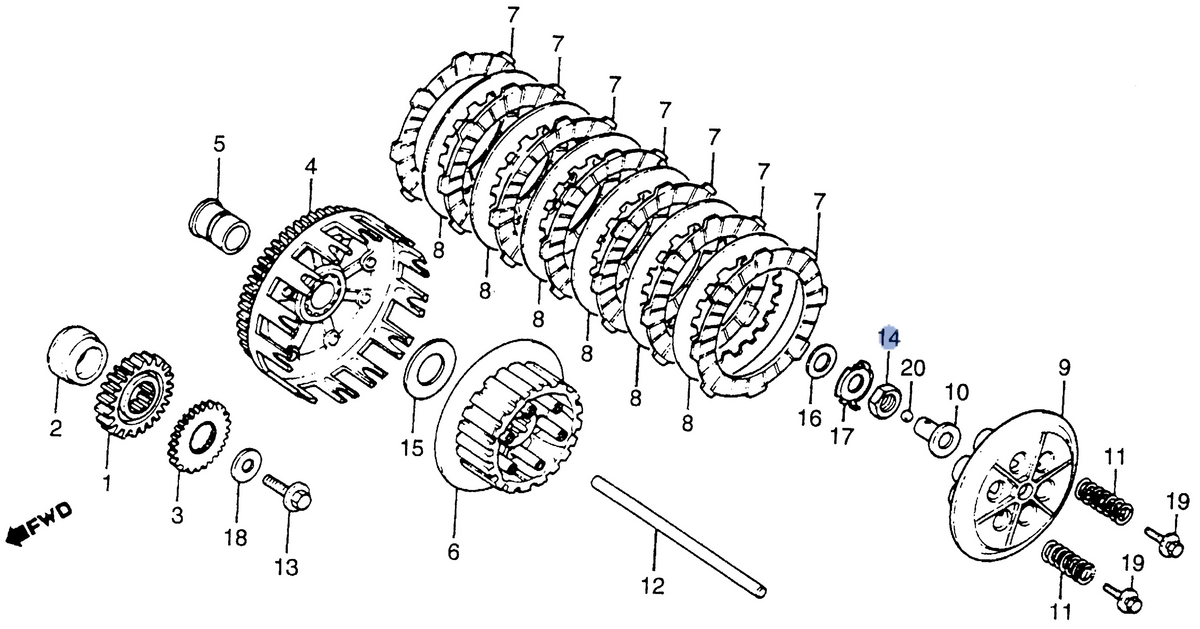 Honda OEM part 90235-KA4-000