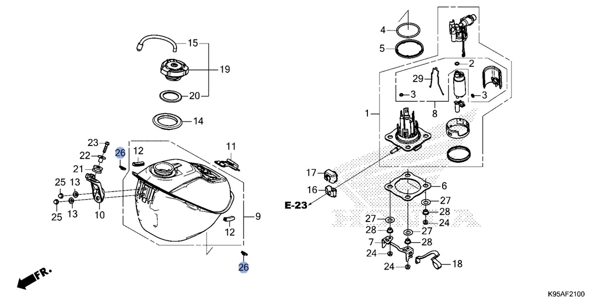 Honda OEM part 90301-MKE-AF0