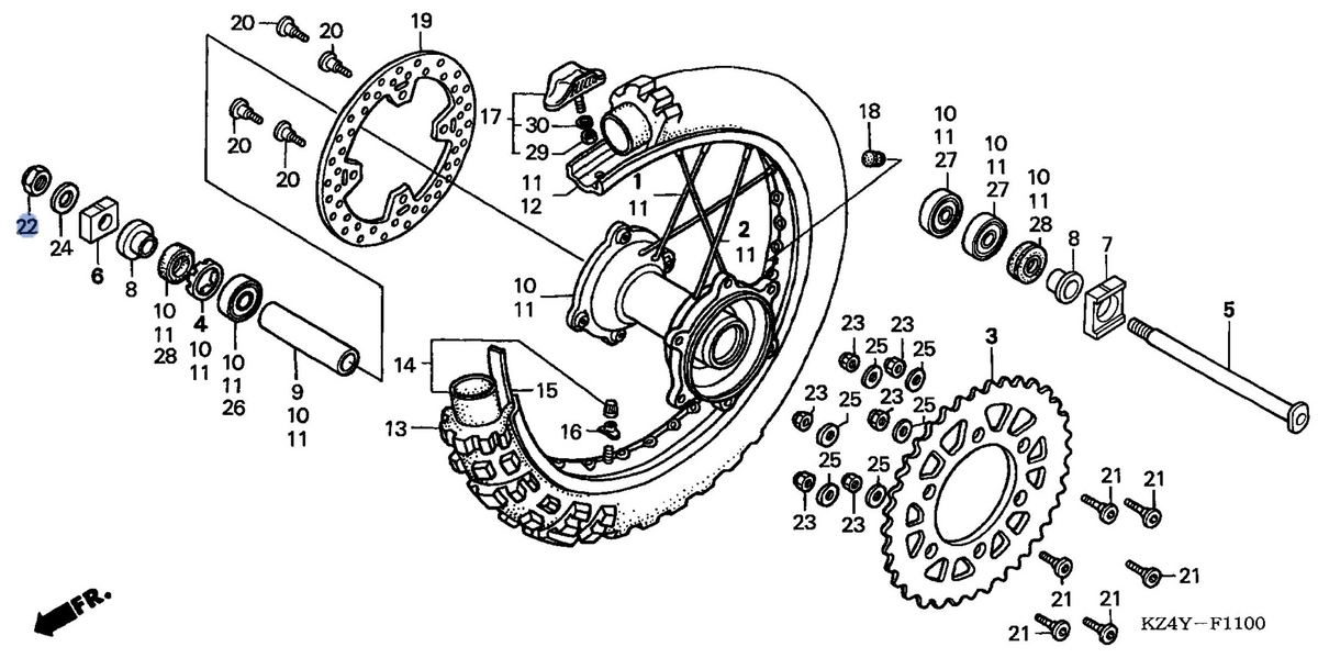 Honda OEM part 90305-KZ4-J20