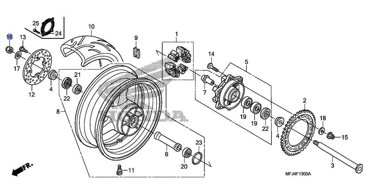 Honda OEM part 90305-MFJ-A50