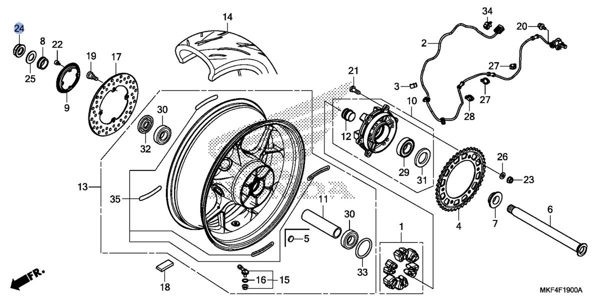Honda OEM part 90305-MKF-D41