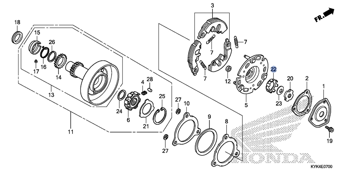 Honda OEM part 90431-KVR-C00