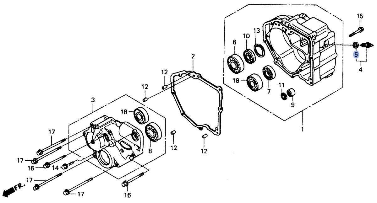 Honda OEM part 90443-MB0-000