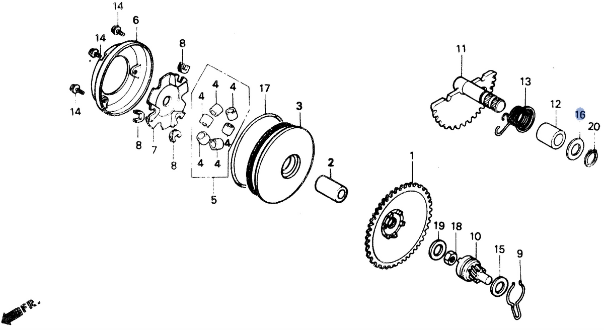 Honda OEM part 90451-GBL-870