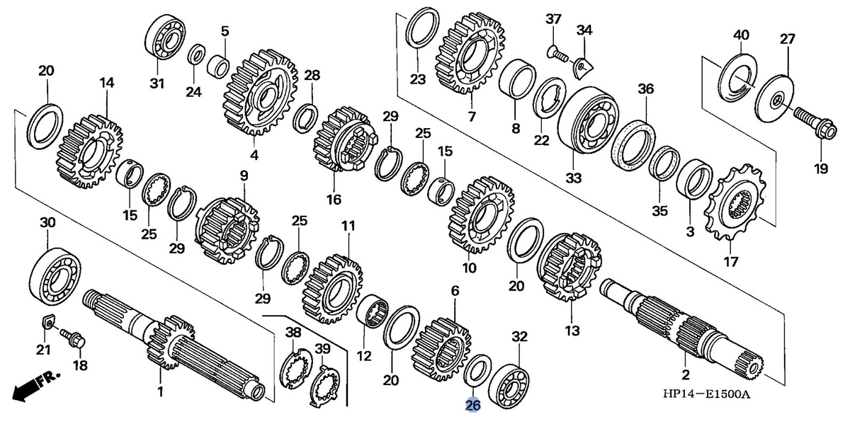 Honda OEM part 90451-KAE-010