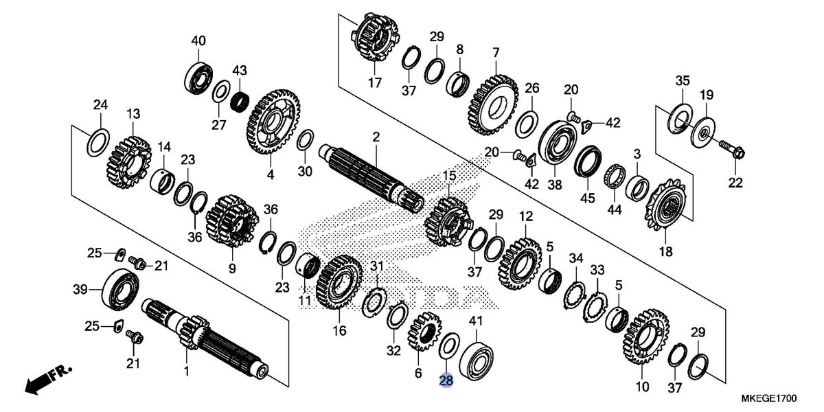 Honda OEM part 90451-MEW-D40
