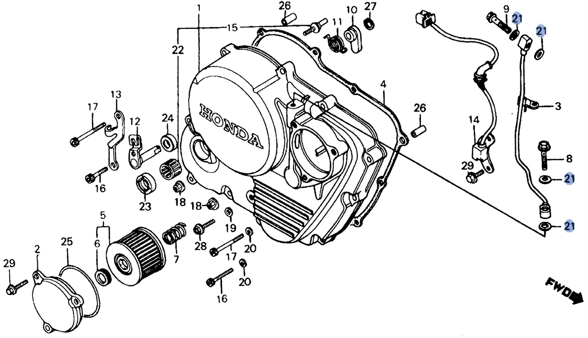 Honda OEM part 90544-439-930