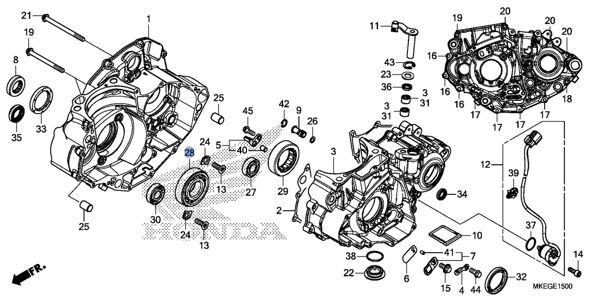 Honda OEM part 91001-MKE-A71