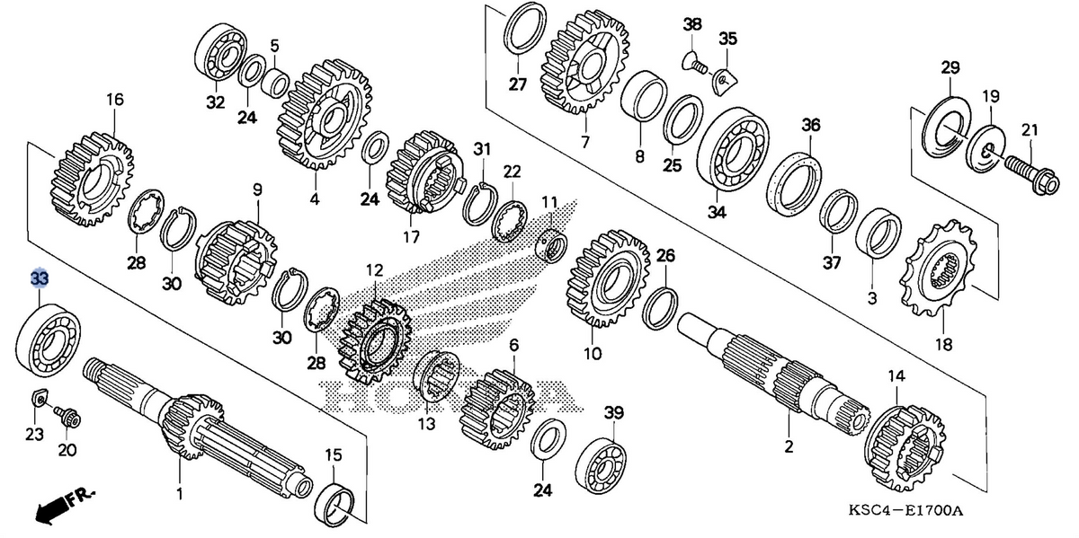 Honda OEM part 91004-KSC-671