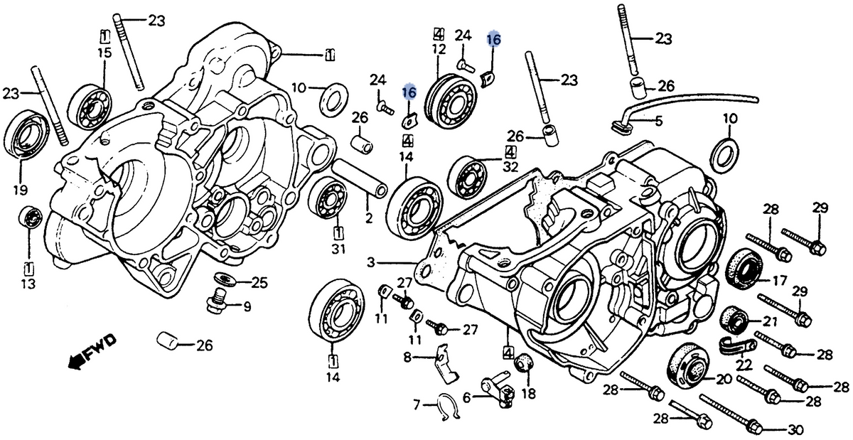 Honda OEM part 91012-KA3-710