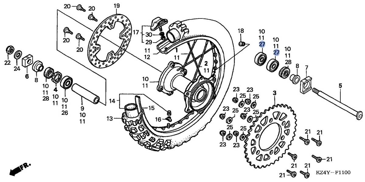 Honda OEM part 91052-KZ4-J21