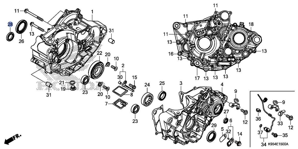 Honda OEM part 91206-K95-A21