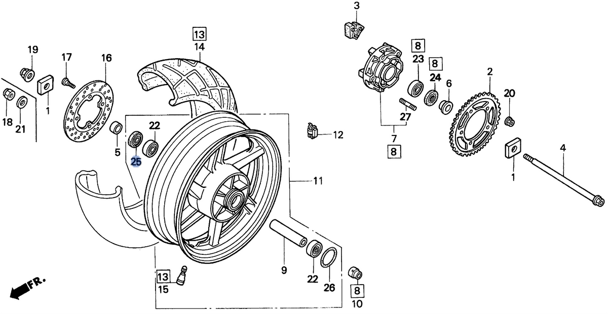 Honda OEM part 91253-MAE-003