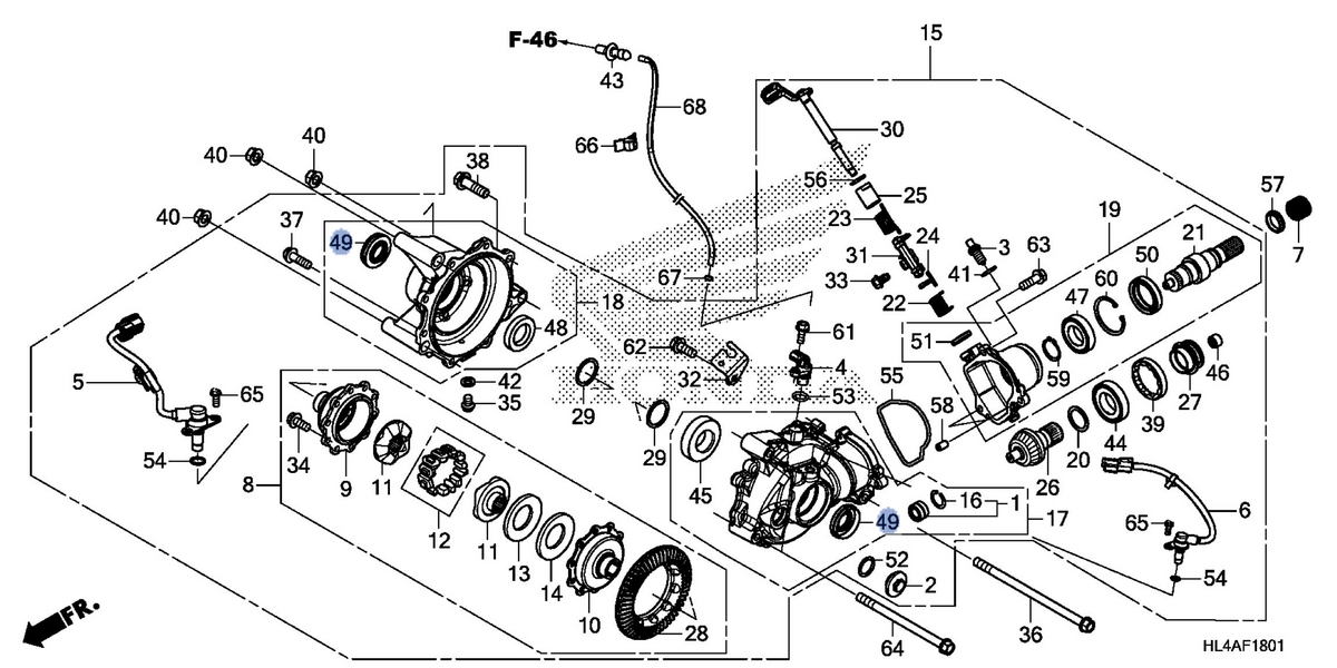 Honda OEM part 91254-HL4-F42