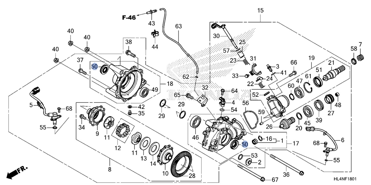 Honda OEM part 91254-HL4-F43