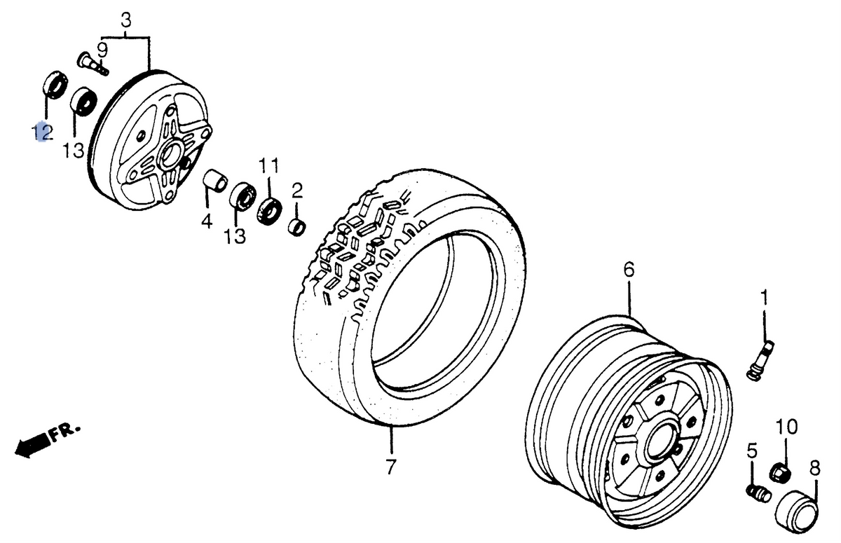 Honda OEM part 91257-VM0-004