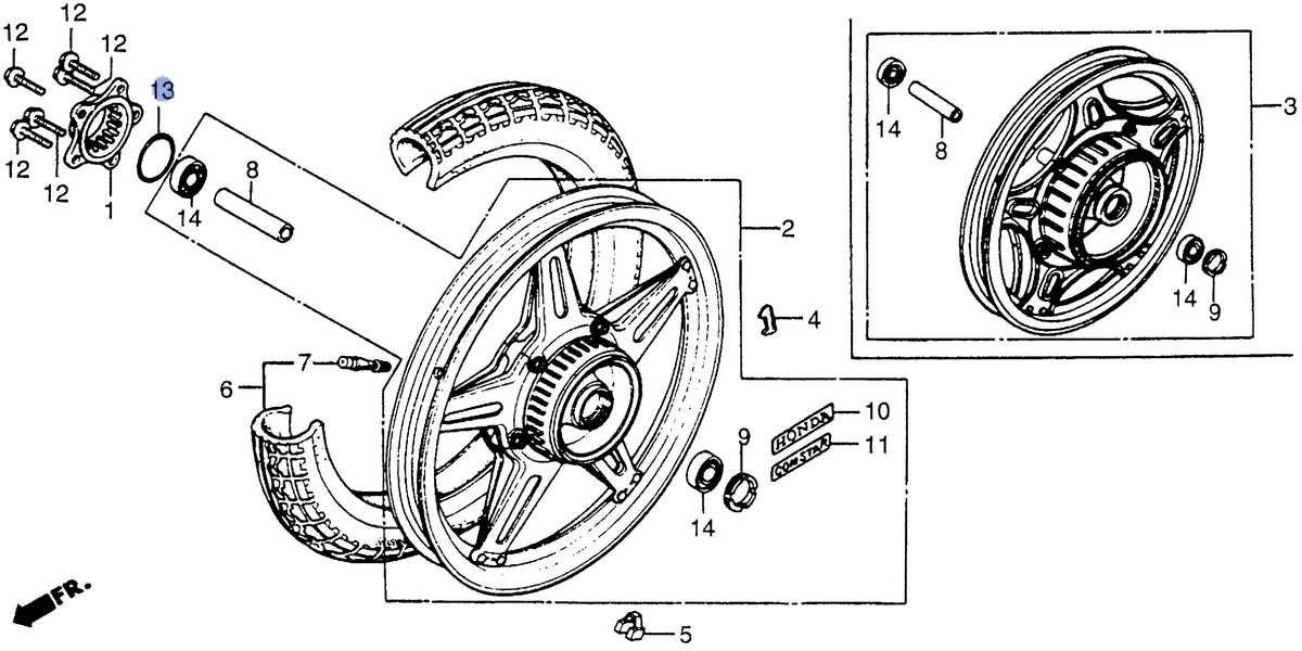 Honda OEM part 91302-KF0-003