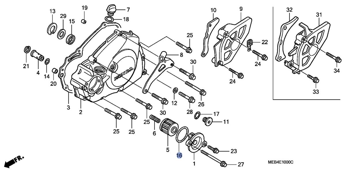 Honda OEM part 91302-PA9-003