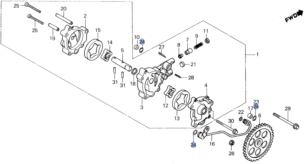 Honda OEM part 91306-MG3-000