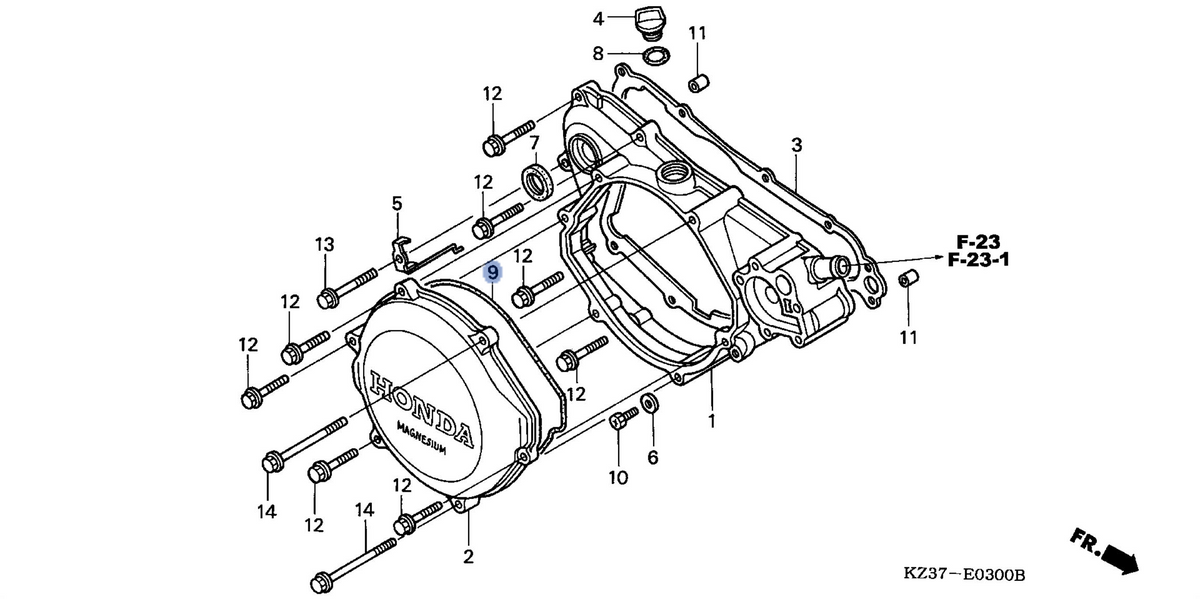 Honda OEM part 91311-KZ3-L21