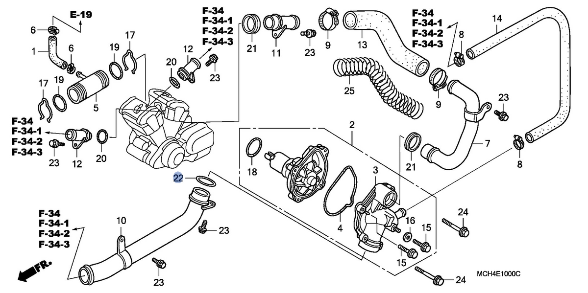 Honda OEM part 91315-MCH-000