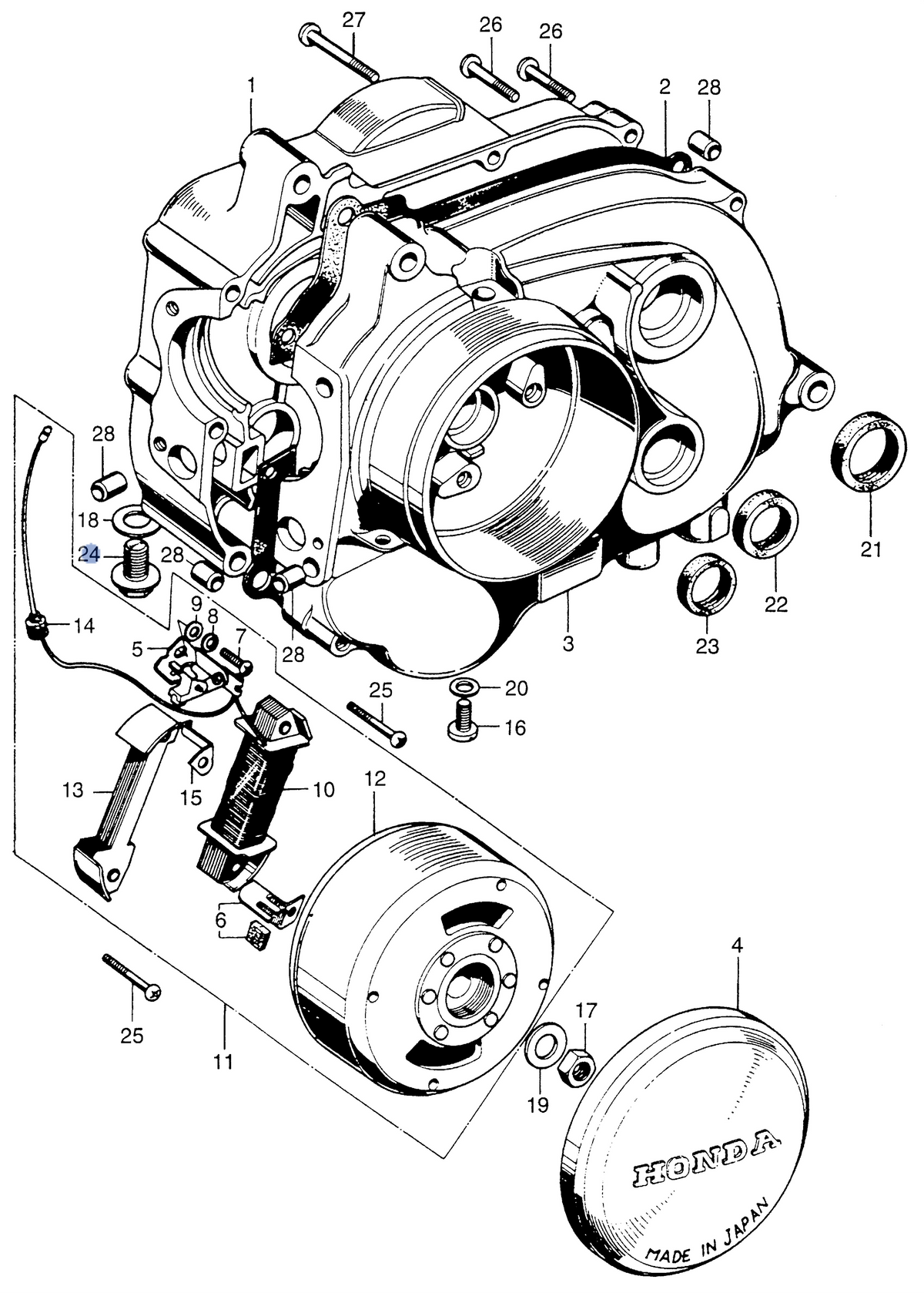 Honda OEM part 92800-12000