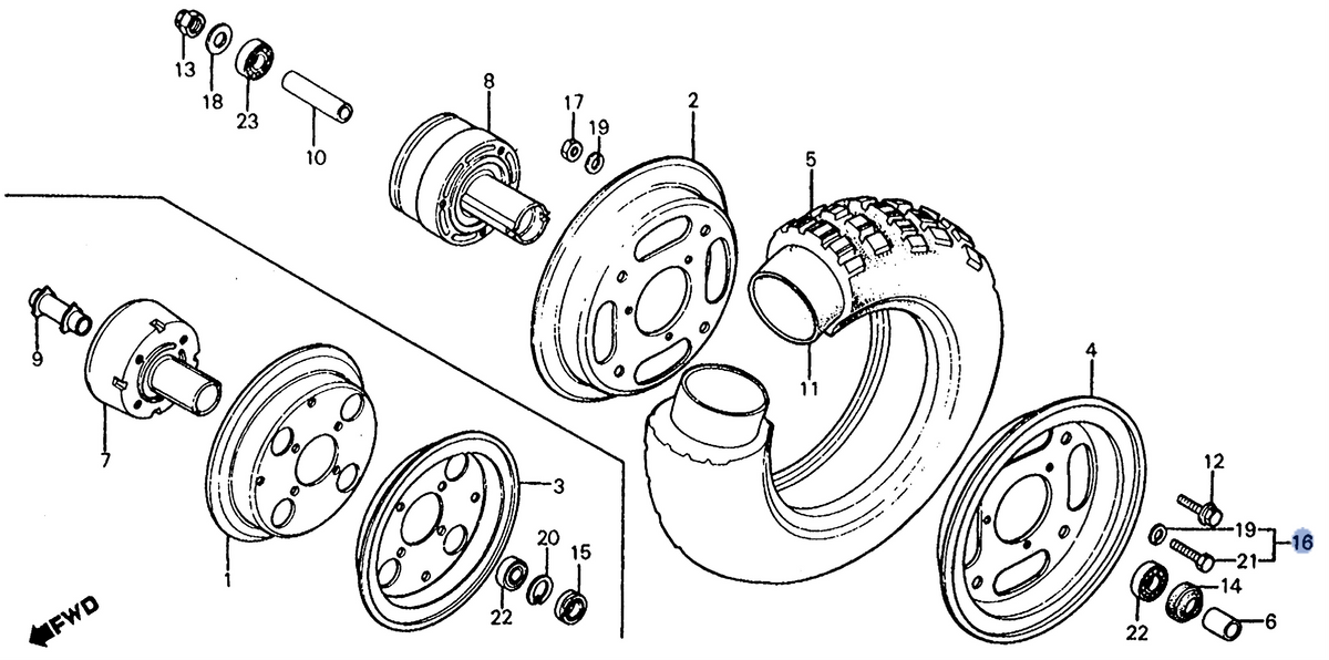 Honda OEM part 93492-08016-00