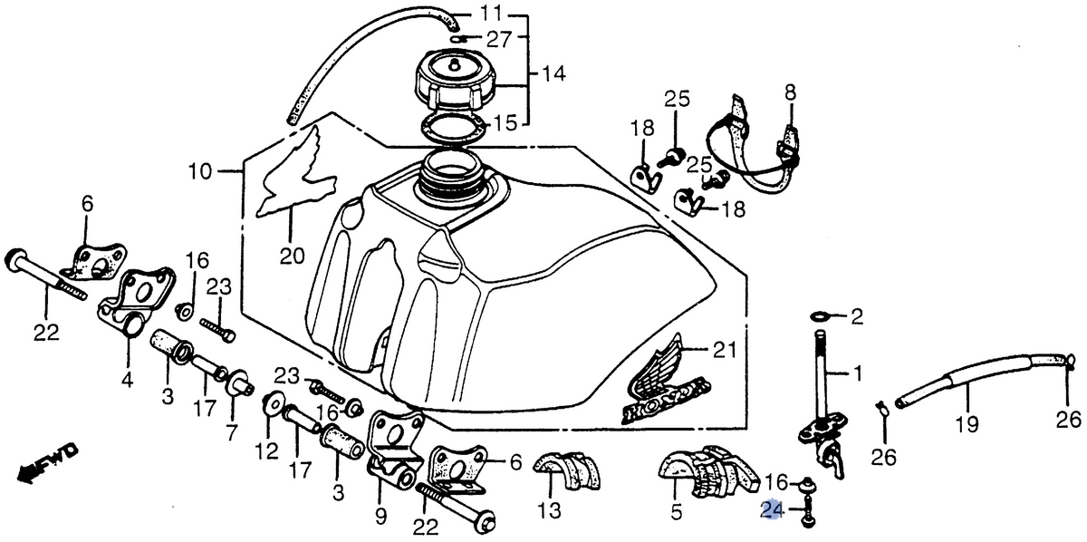 Honda OEM part 93891-06020-08