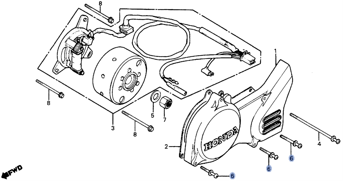 Honda OEM part 93891-06035-00