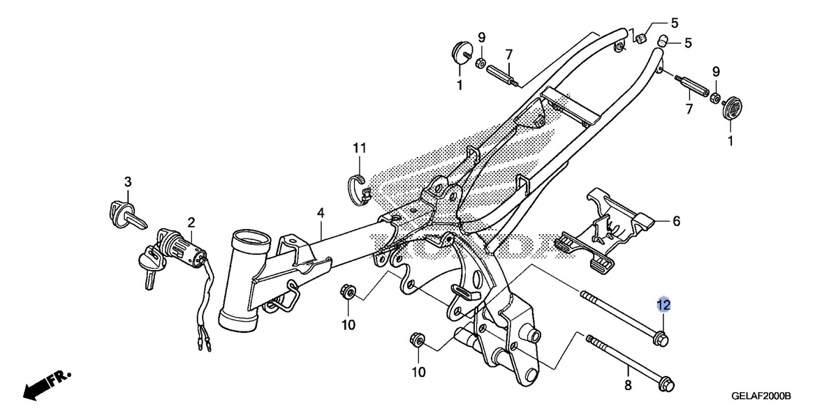 Honda OEM part 95801-08110-00